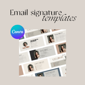 Email Signature Canva Template *New 2025 updated version*