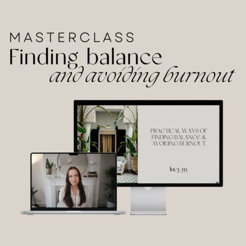 Masterclass: Finding Balance and Avoiding Burnout